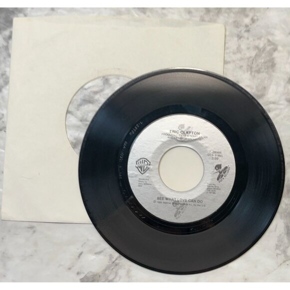 Eric Clapton See What Love Can Do / Shes Waiting 45 Classic Rock 80s Vinyl - Picture 5 of 6